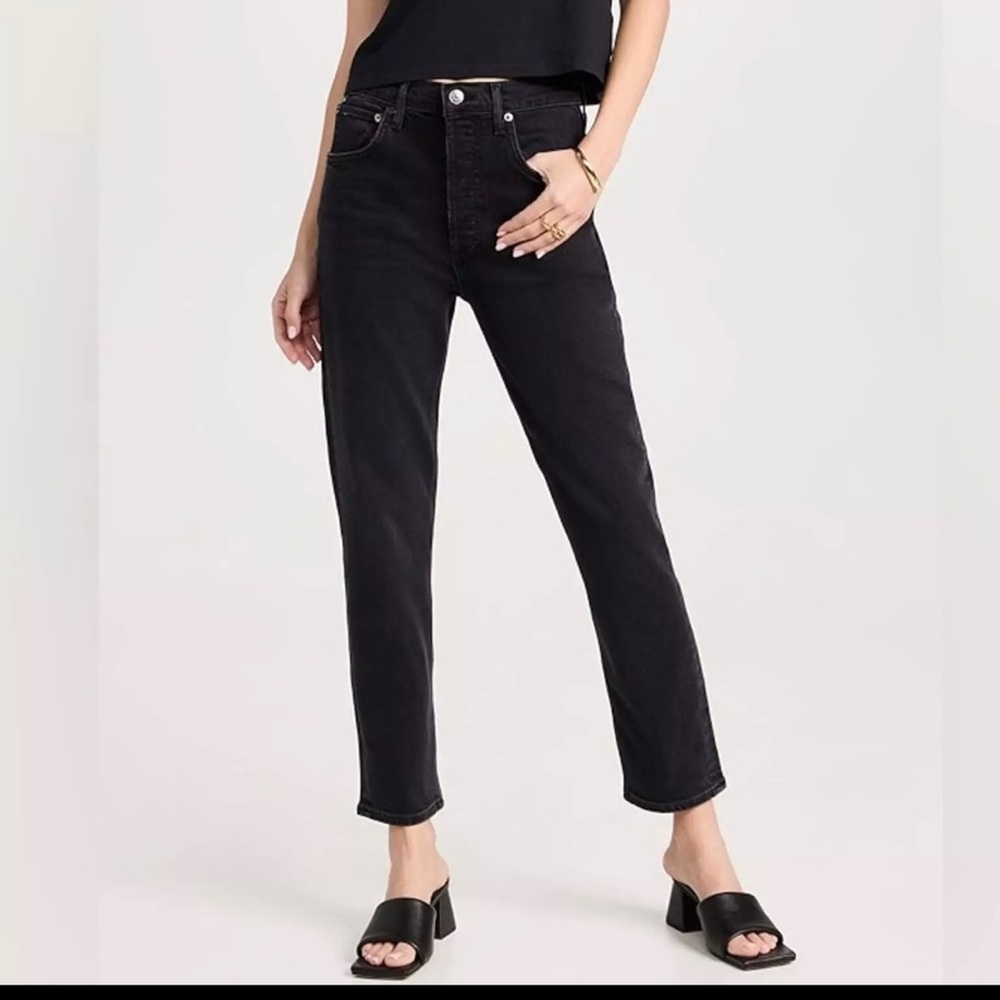 Agolde Riley High Rise Crop size 26 - Picture 3 of 8